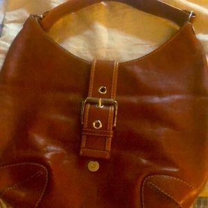 All leather shoulder strap Michael Kors